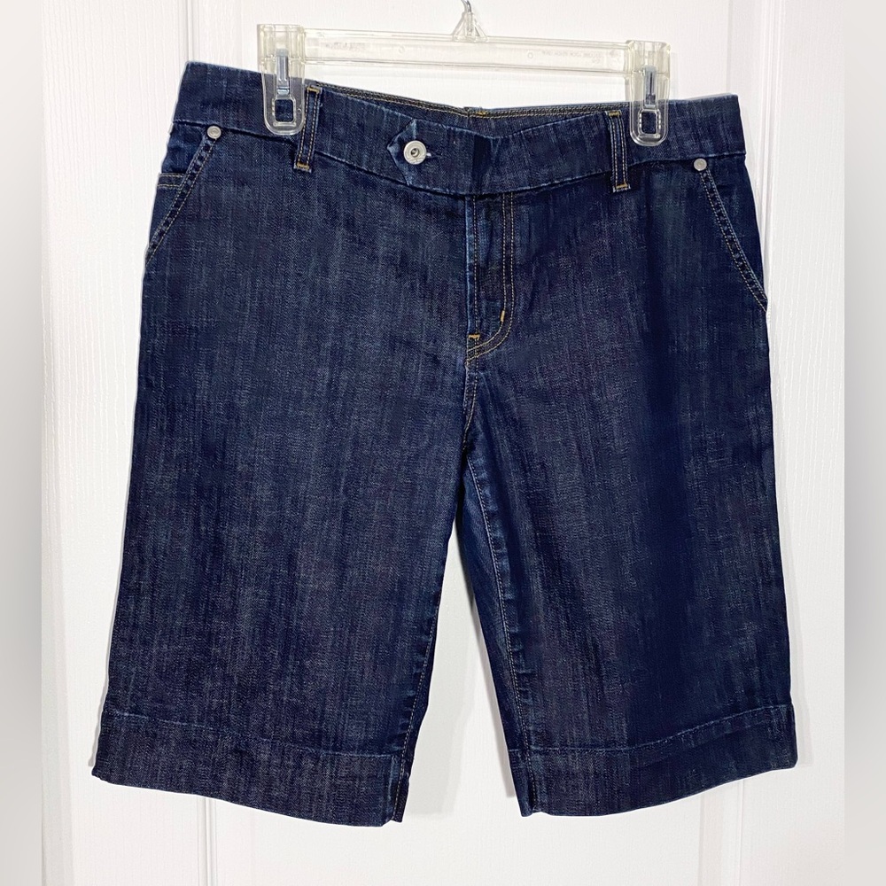 Y2K COH Bermuda Denim Jean Shorts Dark Wash Sz 32 USA MADE Citizens Of Humanity